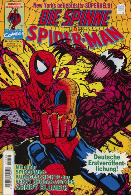 Die Spinne 410 - Spider Eyes - Creature - Evil Spiderman - Mouth Open - Fist Outreached