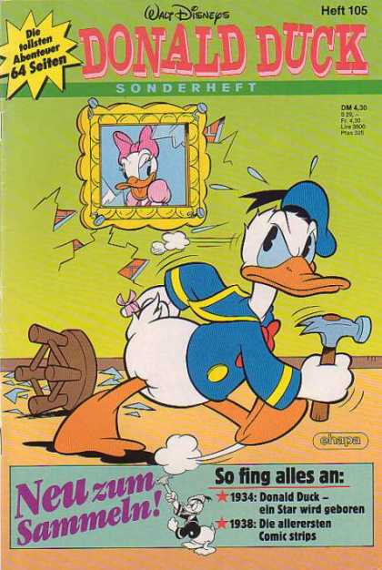 Die Tollsten Geschichten von Donald Duck 105 - Walt Disney - Picture - Hammer - Stool - Nails