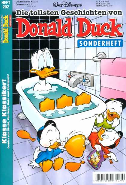Die Tollsten Geschichten von Donald Duck 202 - German - Disney - Bathtub - Three Ducks - Prank