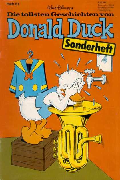 Die Tollsten Geschichten von Donald Duck 61 - Crying - Clothes - Bathroom - Sink - Orange