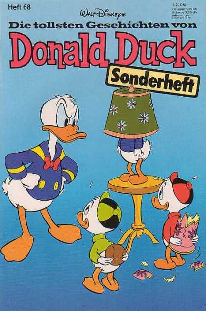 Die Tollsten Geschichten von Donald Duck 68 - German - Lamp Shade - Powder Blue - Broken Lamp - Angry