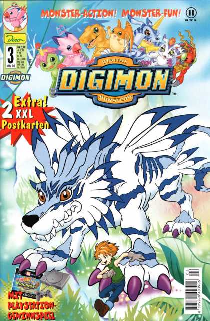 Digimon 3 - Monster-action - Monster-fun - Wolf - Digital Monsters - Claws