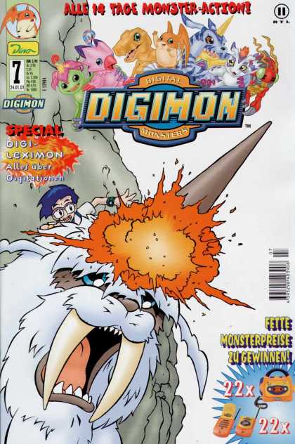 Digimon 7 - Digital Monsters - Bor - Strange Creatures - Fire - Fighting
