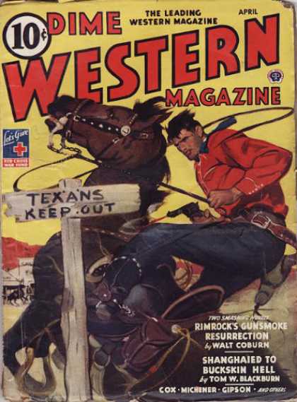 Dime Western Magazine - 4/1944