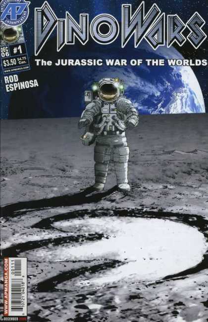 DinoWars 1 - Dinosaur - Astronaut - Earth - Space - Giant Footprint