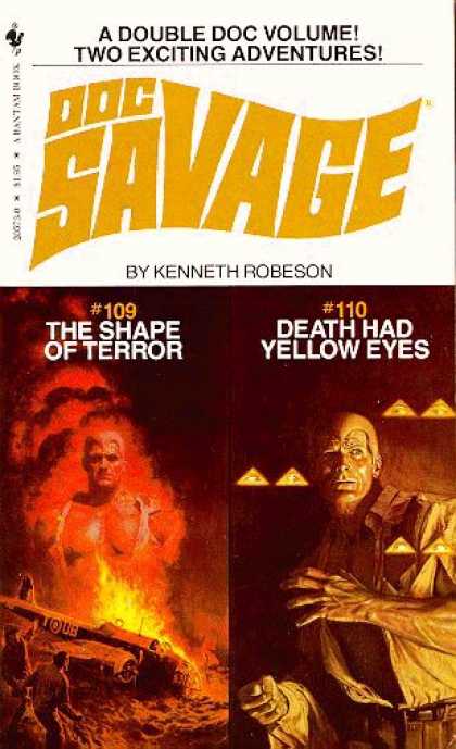 Doc Savage Books - The Shape of Terror and Death Had Yellow Eyes - Kenneth Robeson