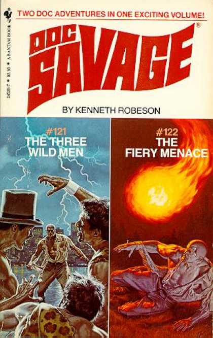 Doc Savage Books - The Three Wild Men and the Fiery Menace - Kenneth Robeson