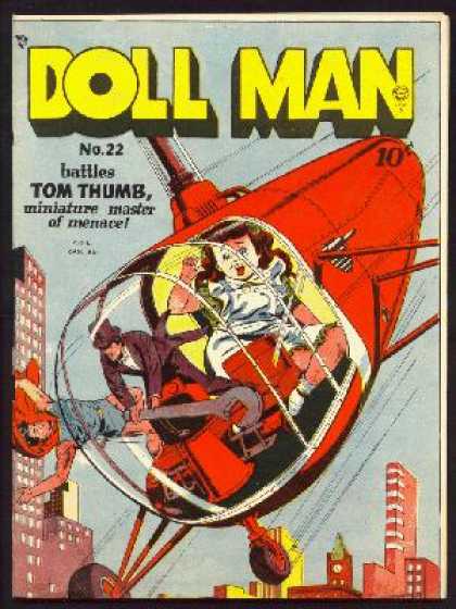 Doll Man 22 - One Little Girl - One Boy - One Man - Tall Building - Helicopte