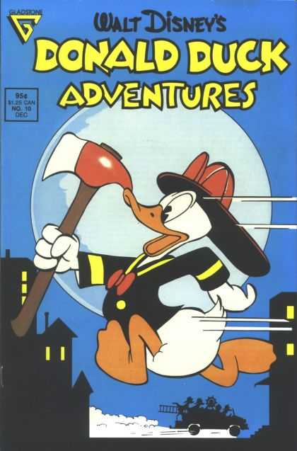 Donald Duck Adventures 10 - Axe - Moon - Duck - Fireman - Houses