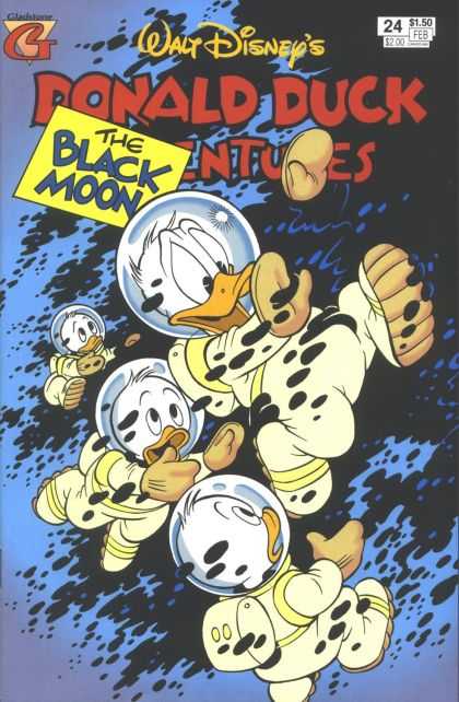 Donald Duck Adventures 24 - Donald The Astronaut - Nephews - Space Suits - Helmets - Black Spots