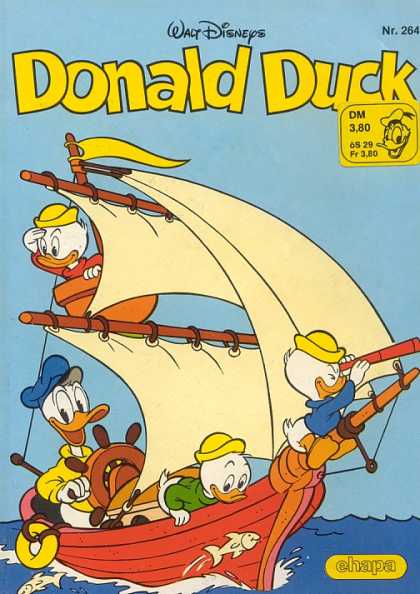 Donald Duck (German) 109 - Walt Disney - Huey - Duey - Louie - Sailing