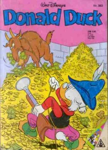 Donald Duck (German) 153 - Billie Goat - Money - Coins - Stacks - Gun