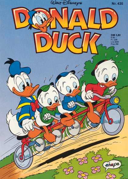 Donald Duck (German) 191 - Disney - Huey - Duey - Louie - Tandem Bicycle
