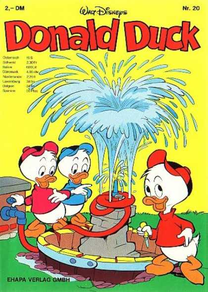 Donald Duck (German) 20 - Well - Huey - Louie - Ducks - Water Splash