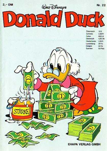 Donald Duck (German) 22 - Walt Disney - Money - Scrooge Mcduck - Glue - House Of Money