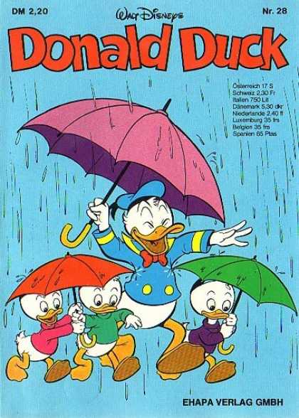 Donald Duck (German) 28 - Singing In The Rain - Splashing Out - Puddle Ducks - Umbrella Days - Its Raining Again