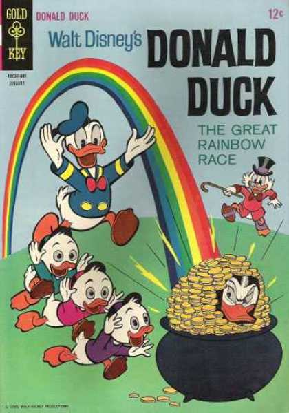 Donald Duck 105 - Walt Disneys - Sailor Duck - The Great Rainbow Race - Pot Of Gold - Three Duck Nephews