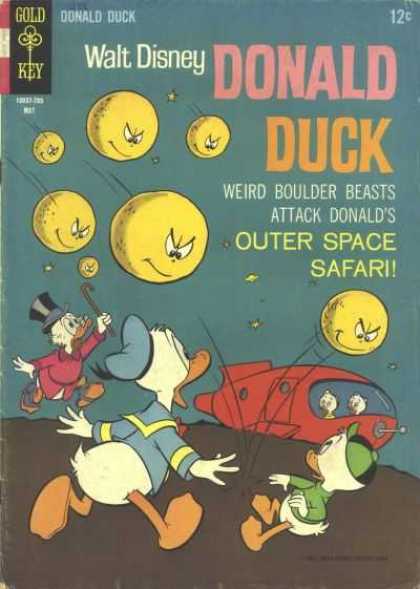 Donald Duck 113 - Gold Key - Walt Disney - Outer Space Safari - Uncle Scrooge - Weird Boulder Beast