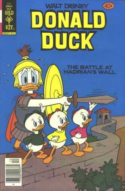 Donald Duck 214 - Gold Key - Walt Disney - Disney - Duck - Blue Cover