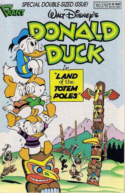 Donald Duck 278 - Gladstone Giant - No278 - Special Double Sized Issue - Land Of The Totem Poles - Walt Disney