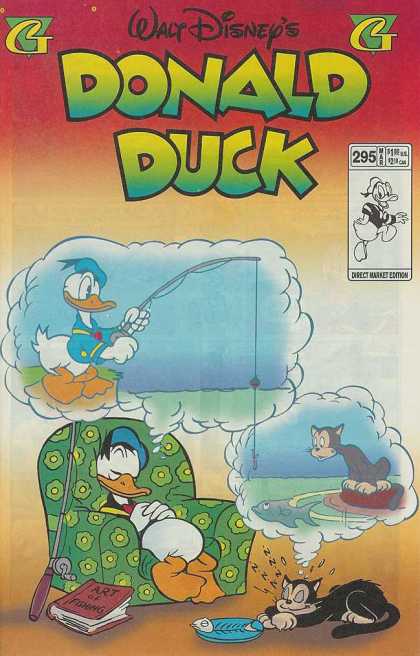 Donald Duck 295 - Dream - Fishing - Cat - Fish - Book
