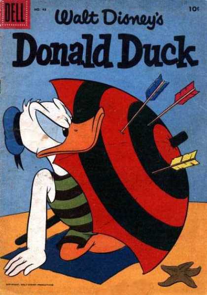 Donald Duck 48 - Beach - Arrows Umbrell - Bathing Suit - Cap - Bill