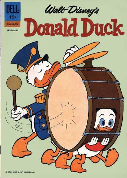 Donald Duck 83 - Dell - Marching - Nephews - Drum - Cymbals