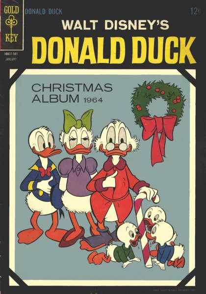 Donald Duck 99 - Disney - Gold Key - Daisy Duck - Christmas - Candy Cane