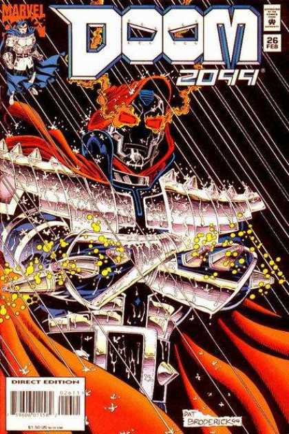 Doom 2099 26 - Marvel - Dr Doom - Red Eyes - Rain - Red Cape