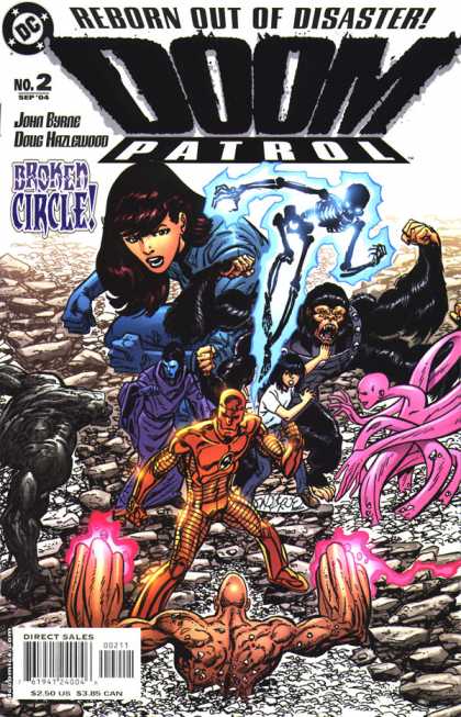 Reborn Out Of Disaster - John Byrne - Doug Hazlewood - Broken Circle - Skeleton - John Byrne Doom Patrol 2 - Reborn Out Of Disaster - John Byrne - Doug Hazlewood - Broken Circle - Skeleton - John Byrne