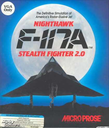 DOS Games - Night Hawk: F-117A Stealth Fighter 2.0