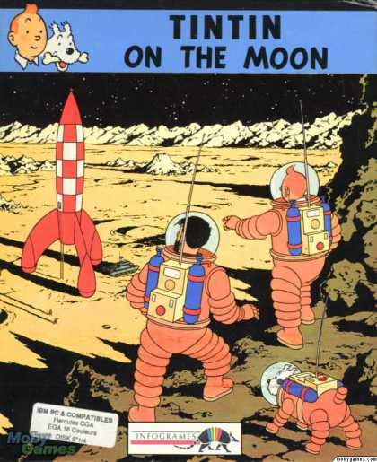 DOS Games - Tintin on the Moon