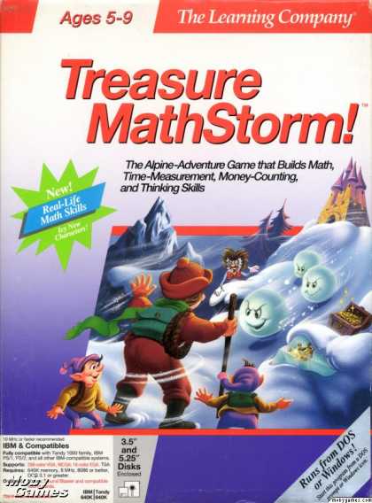 DOS Games - Treasure MathStorm!