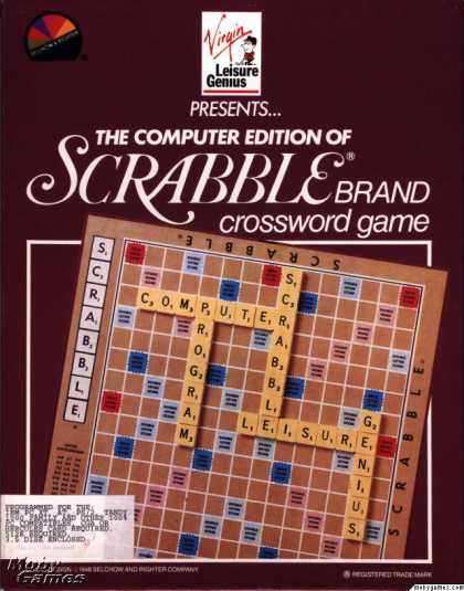 DOS Games - The Computer Edition of Scrabble Brand Crossword Game