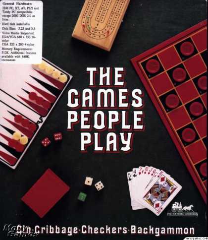 DOS Games - The Games People Play: Gin, Cribbage, Checkers, and Backgammon