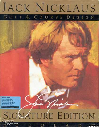 DOS Games - Jack Nicklaus Golf & Course Design: Signature Edition