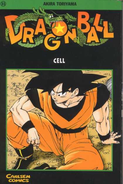 Dragonball 36 - Akira Toriyama - Cell - Orange Pants - Green Chinese Dragon - Carlsen Comics