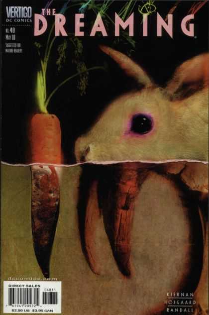 Dreaming 48 - Rabbit - Carrot - Pink Eye - Fangs - Decay - Dave McKean