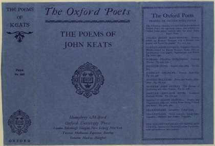 Dust Jackets - The poems of John Keats.