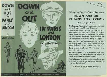 Dust Jackets - Down and out in Paris and
