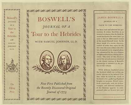 Dust Jackets - Boswell's Journal of a to