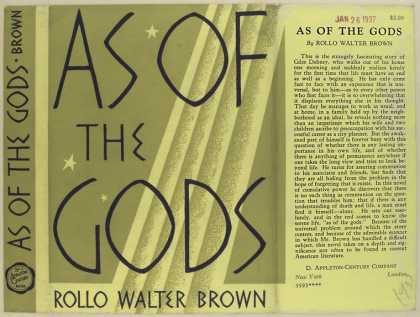 Dust Jackets - As of the gods / Rollo Wa