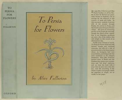 Dust Jackets - To Persia for flowers / b