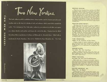 Dust Jackets - Two New Yorkers / fifteen