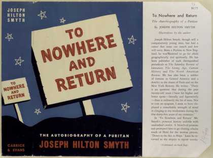 Dust Jackets - To nowhere and return : t