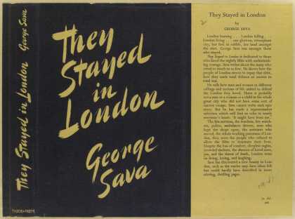 Dust Jackets - They stayed in London.
