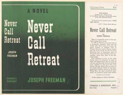 Dust Jackets - Never call retreat.