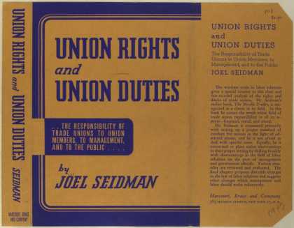 Dust Jackets - Union rights and union du