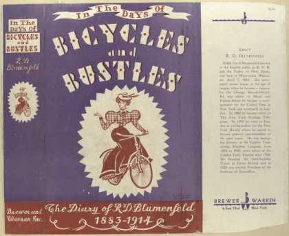 Dust Jackets - In the days of bicycles a
