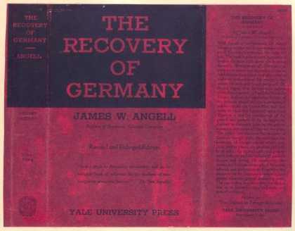 Dust Jackets - The recovery of Germany.